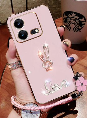 iqooNeo8手机壳新款V2301A镶钻硅胶iqoooneo8Por网红iqoonoe8保护套V2302A软壳iqoonoe可爱ipooneo爱酷女潮款