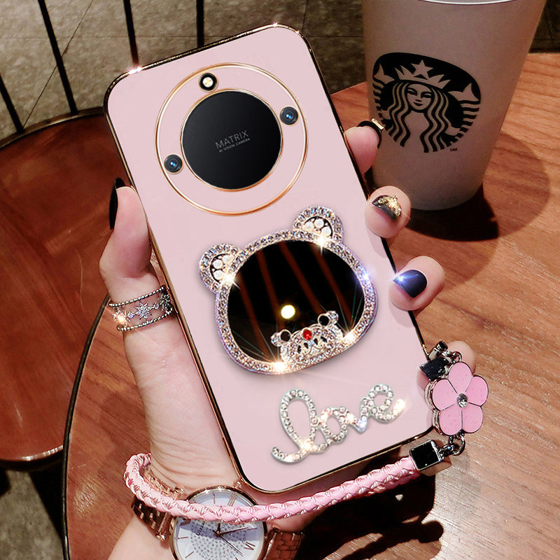 适用华为畅享70x活力版手机壳新款畅想x70保护BRE一AL80硅胶套全包软外壳BREAL00a防摔补妆镜畅亨女板x高级感