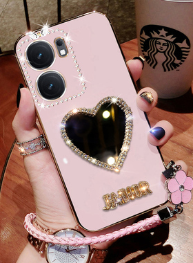 vivoiqooneo9手机壳iqooneo9pro新款保护套iqneo9spro十硅胶镜子V2339FA全包超薄por爱酷iqoo带支架neo可爱女