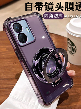 vivoy77e手机壳viv0 y77e保护套镜头膜t1版全包5G防摔V2166BA新款硅胶viovy透明viviy男女et1带支架e5g丫高级