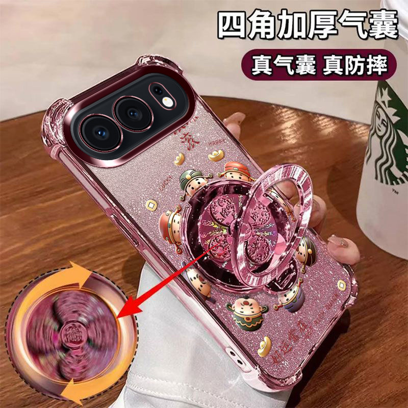 适用于华为荣耀500手机壳风生水起支架MEY一AN00全包四角气囊防摔honor500 pro保护套硅胶MEP-AN00超薄镜头膜