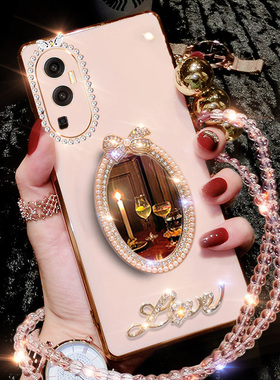 oppoReno10手机壳reno10pro十新款保护套oppo5G硅胶por+镜面全包opopreno防摔opρoreno10外壳0pp0女款rone潮