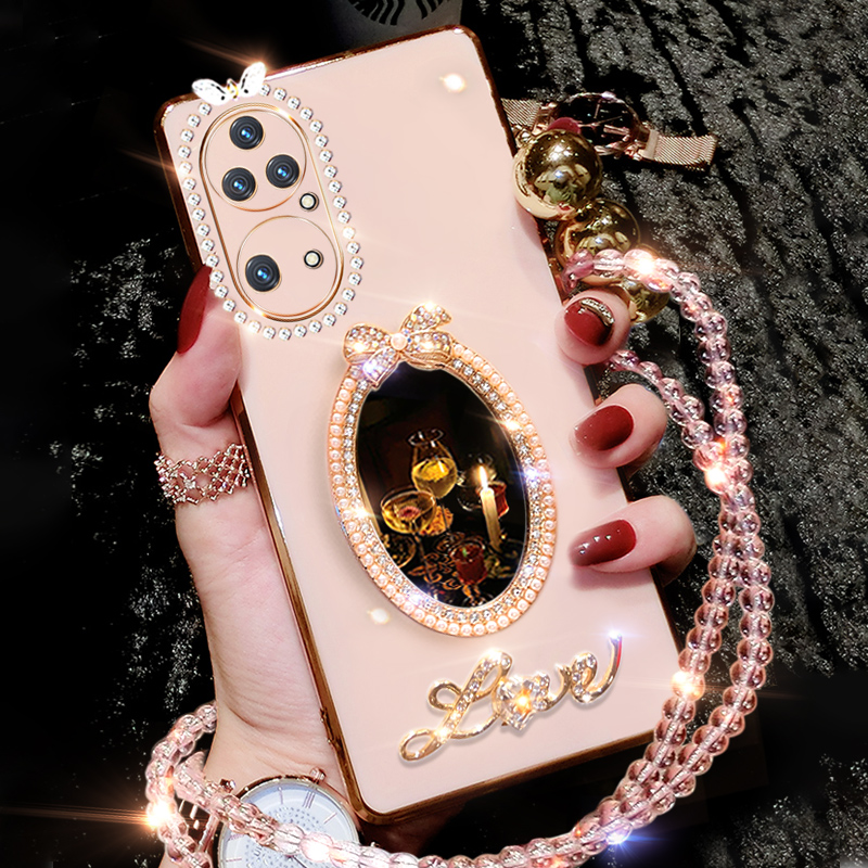 华为P50硅胶镶钻网红新款