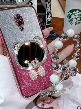 oppoReno手机壳oppo Reno1新款pcam00硅胶镜面pcamoo镶钻oppopcam0pp0防摔opopreno.软壳oppreno女poopreno潮