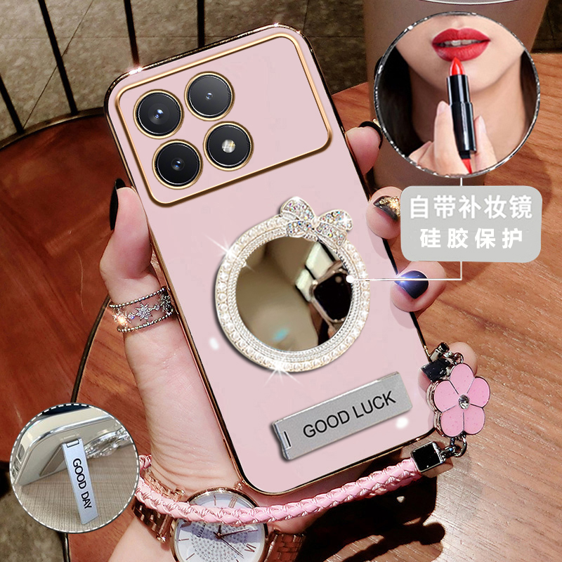 硅胶新款小米镜面全包POCOX6Pro