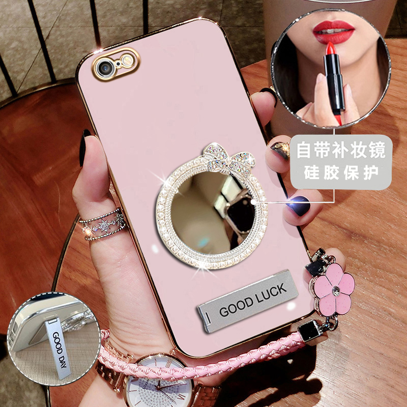 硅胶新款iphone支架镜面6plus