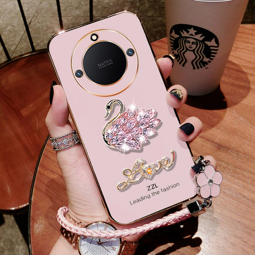 华为荣耀X40硅胶网红镶钻新品