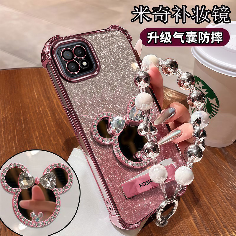 适用oppoA72手机壳镜子5G防摔OPPO保护A72硅胶套opa全包0ppoa72n透明opp0pp0ppo带支架PDYM20潮女a72外壳新款