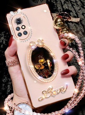 华为nova8手机壳nove8pro新款保护套5G硅胶ANG一AN00全包镜头BRQ镜子8por软壳n8nowa外壳novo女款note潮牌85g