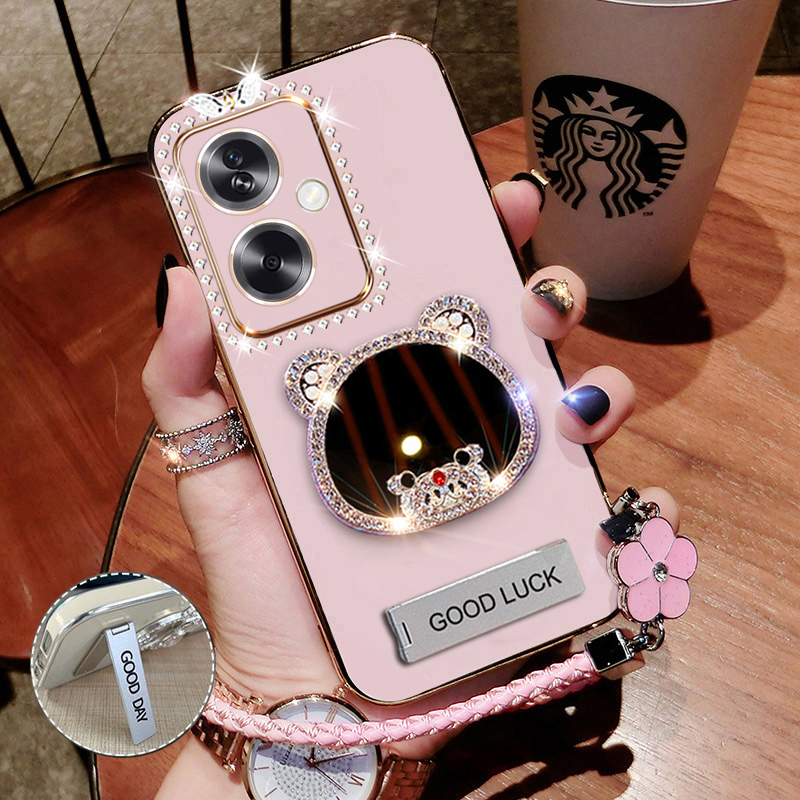 硅胶新款OPPO带支架镜面A1S