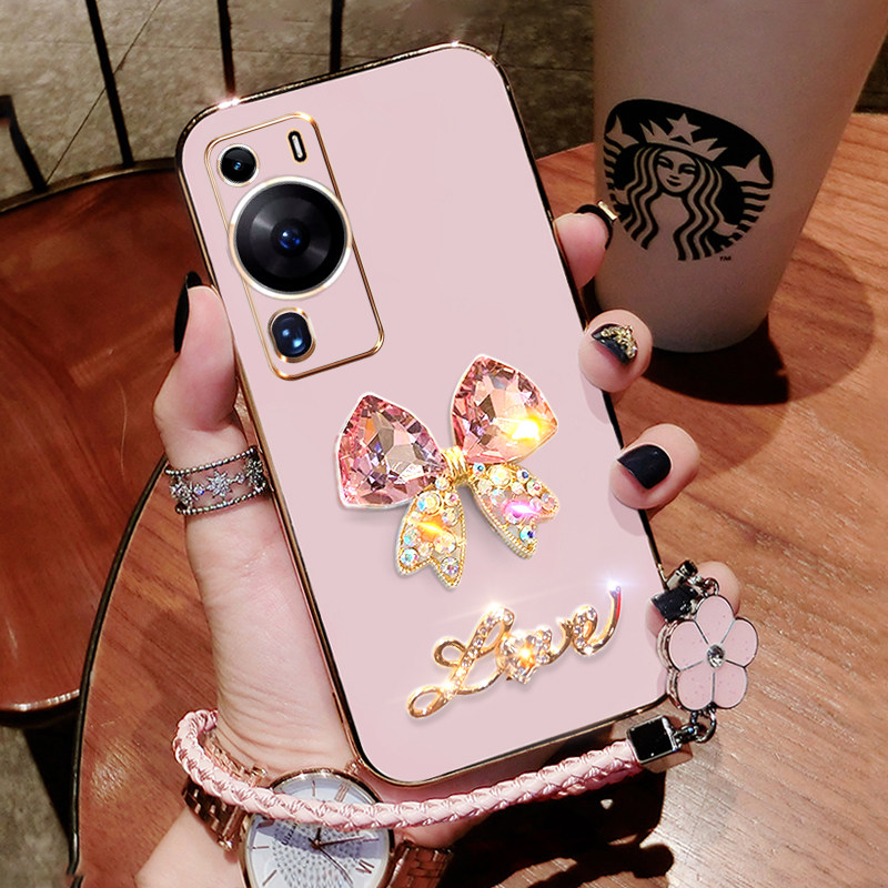 华为p60手机壳P60pro新款保护套MNA一AL00硅胶镶钻LNA软壳p6o创意por女潮pr0全包超薄p6opro外壳个性ALOO高级