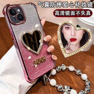 适用 苹果14手机壳iphone14pro新款保护max硅胶套带钻plus全包14p四角气囊防摔透明promax软ip十四por女高级