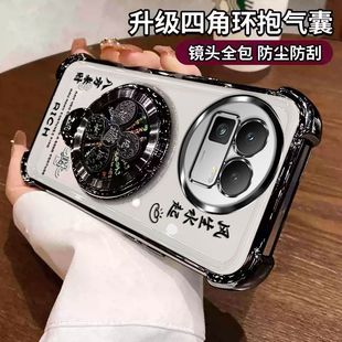 适用真我gt8手机壳风生水生支架realmegt8pro保护硅胶套RMX5200带镜头膜全包6699透明新款 realme气囊防摔男女