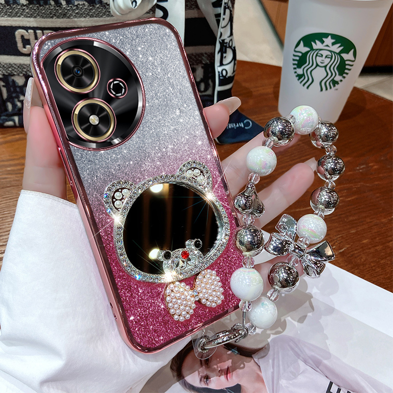 华为畅玩50硅胶镶钻镜面新款