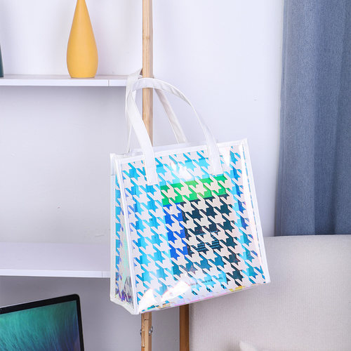 尚盈星星炫彩镭射包手提果冻包