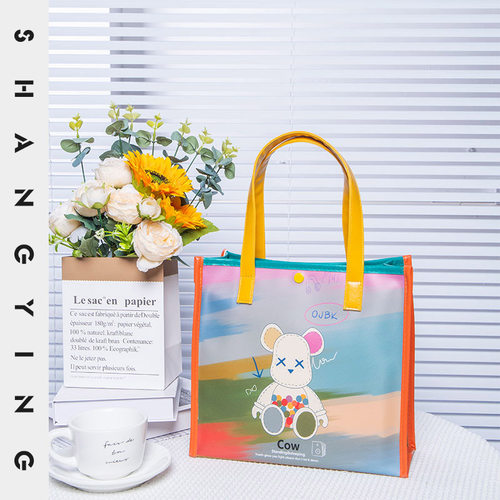 尚盈暴力熊防水手提果冻包托特包