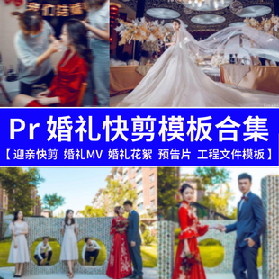 PR婚礼快剪模板婚庆花絮MV商业活动预告片短视频剪辑工程文件