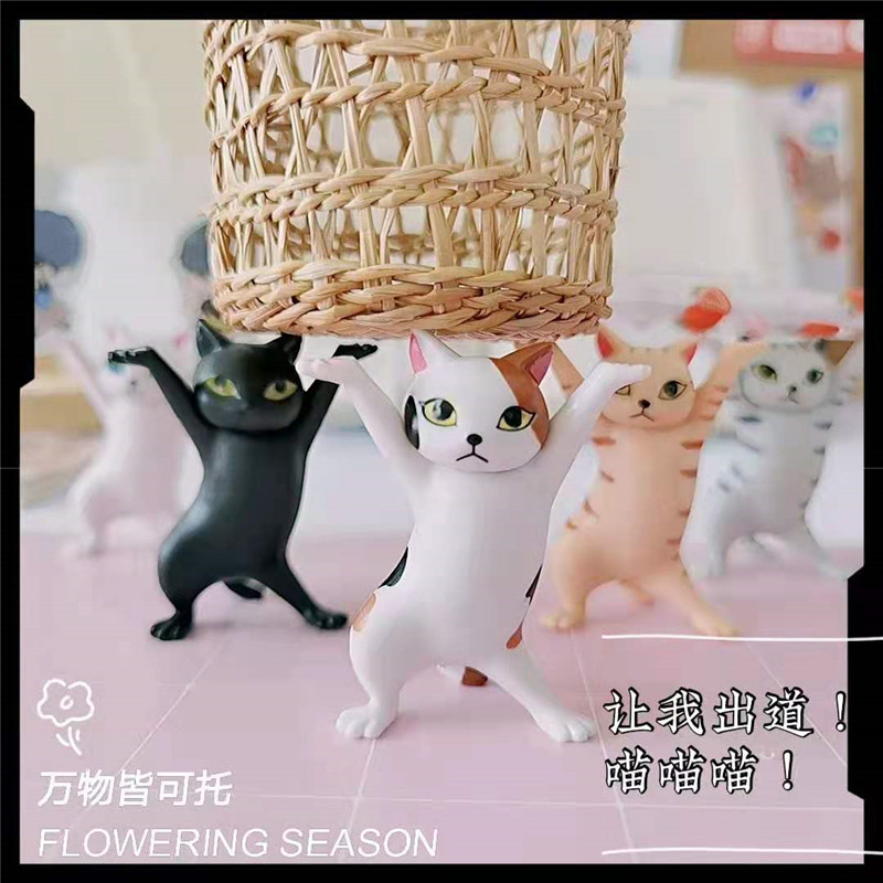 舞姿妖娆卡通可爱小猫咪桌面物件