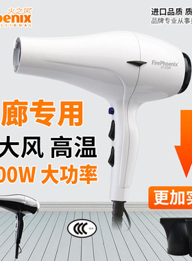 火之凤3100H电吹风机发型师专用发廊大功率理发店2400W美发3300H