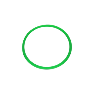 聚氨酯圆带 PU环形带 无缝圆带一体成型 O型粗面传动带皮带绿色