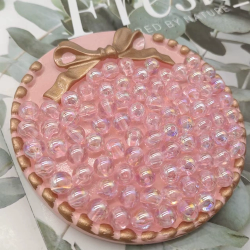 Прозрачное акриловое украшение-шарик, аксессуары, ручка, браслет, ожерелье, аксессуар, бусины, 6мм, 8мм, 10мм, «сделай сам»