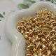 Золотые бусины в форме капель воды разных размеров (50 г в упаковке)