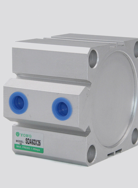 SDA气缸SDAS40X10X20X30X50X70X80X100-B薄型标准方型可调外螺纹