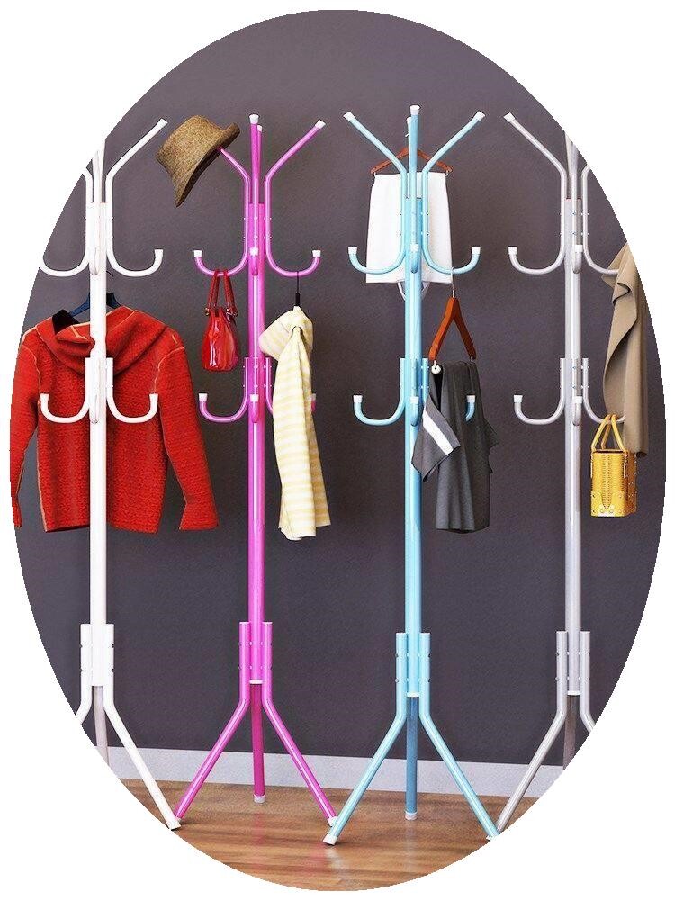 时尚创意落地衣帽架挂衣架环保三脚卧室门厅铁艺衣服架子