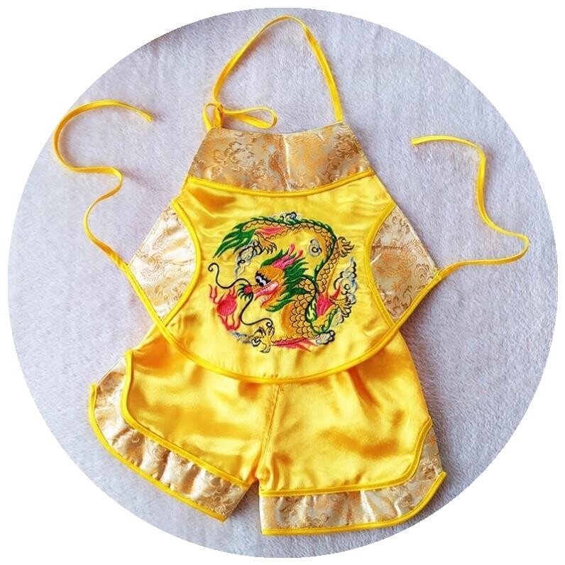 端午节宝宝衣服五毒背心女宝服五毒图案宝宝服黄马褂婴儿百天夏季