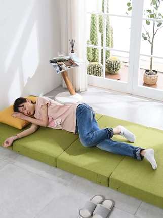 打地铺睡垫可折叠可收纳简易床垫地上睡觉租房专用防潮神器榻榻米