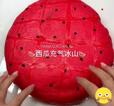 充气冰山起泡胶史莱姆水晶泥棉花泥超级松软