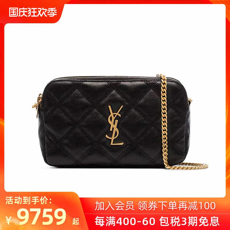 Saint Laurent Paris圣罗兰ysl女BECKY系列羊皮链条单肩斜挎包