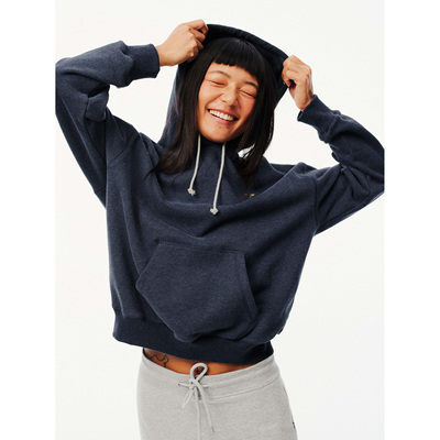 EviStub复古花纱刺绣连帽卫衣女