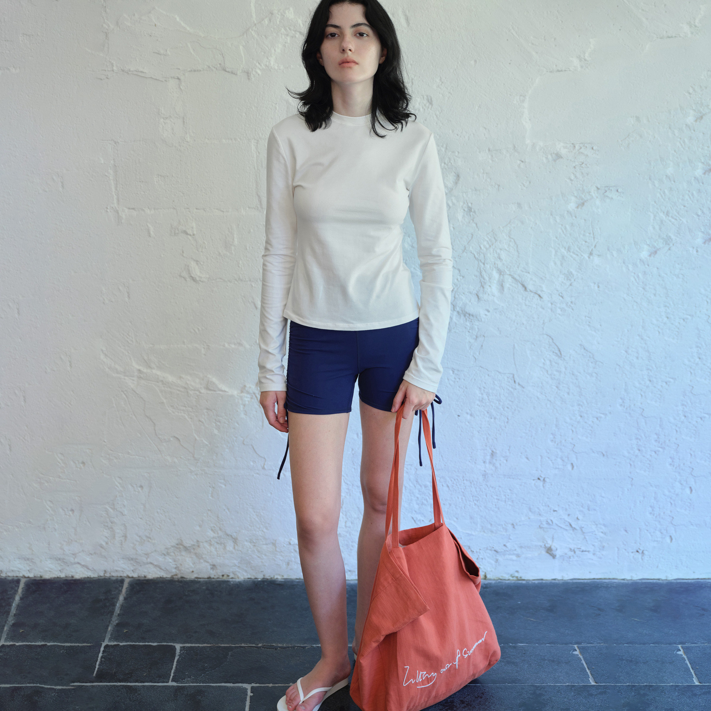 EviStub 天然有机棉磨毛弹力修身舒适纯色运动圆领长袖上衣女春季