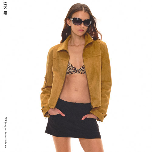 EVISTUB*复古麂皮夹克