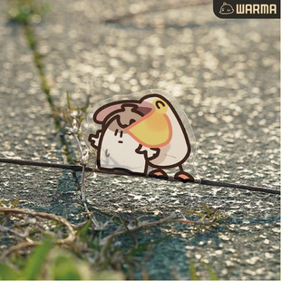 沃遇小鸟pvc贴纸透明底现货沃玛养鸡场warma周边文创文具