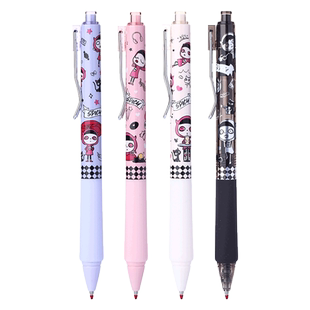 晨光辣糖甜心系列Spicy Candy按动中性笔软卧护套水笔超萌可爱速干签字笔学生高颜值ins考试用黑色0.5J7208