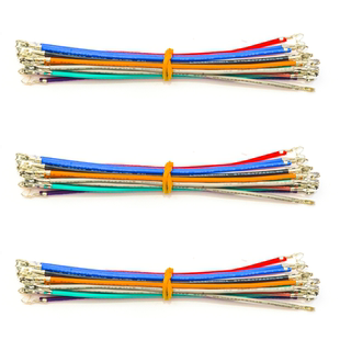 KF2510硅胶端子线 单双头压簧片不穿插壳 打端子线束电子连接软线