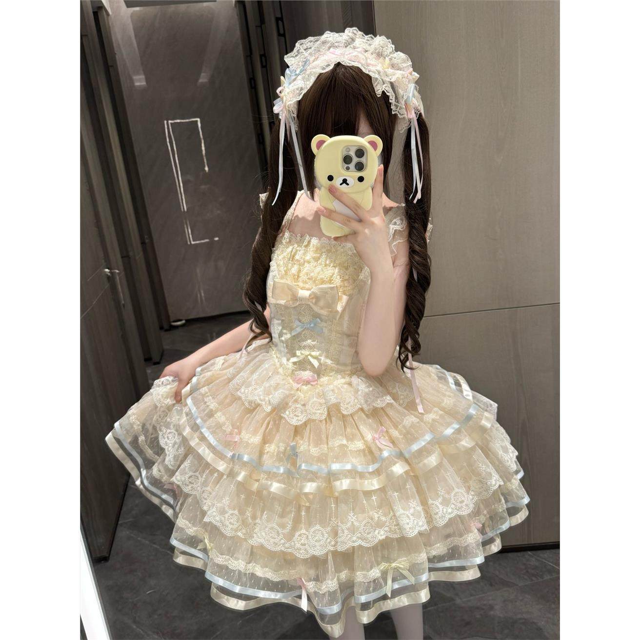 韩菇凉~原创设计Lolita洋装芭蕾风jsk吊带连衣裙夏季,模玩/动漫/周边/娃圈三坑/桌游,lolita洛丽塔/软妹装/洋装,淘宝优惠券,粉丝福利购,淘宝优惠卷