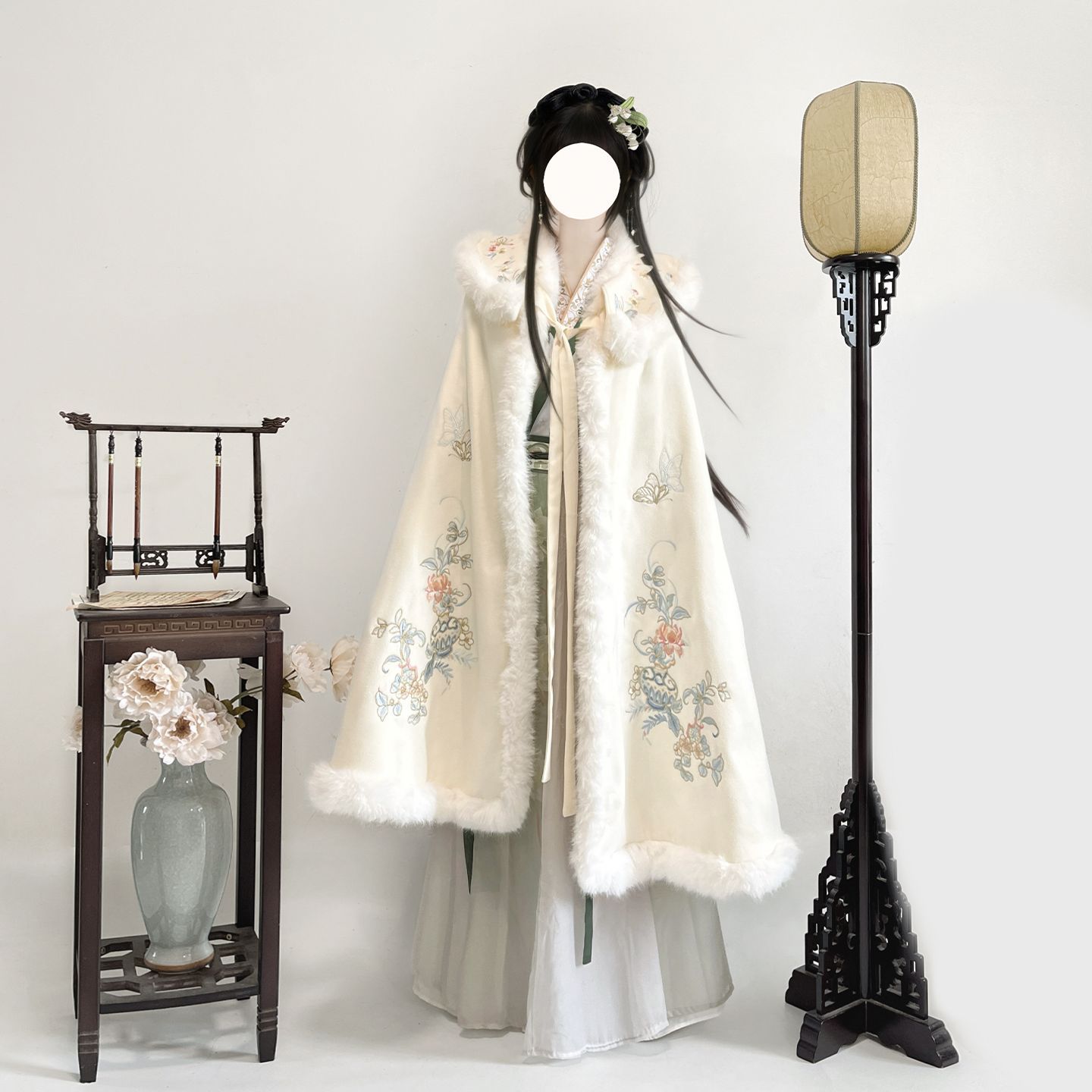 醉墨轩汉服女斗篷冬季保