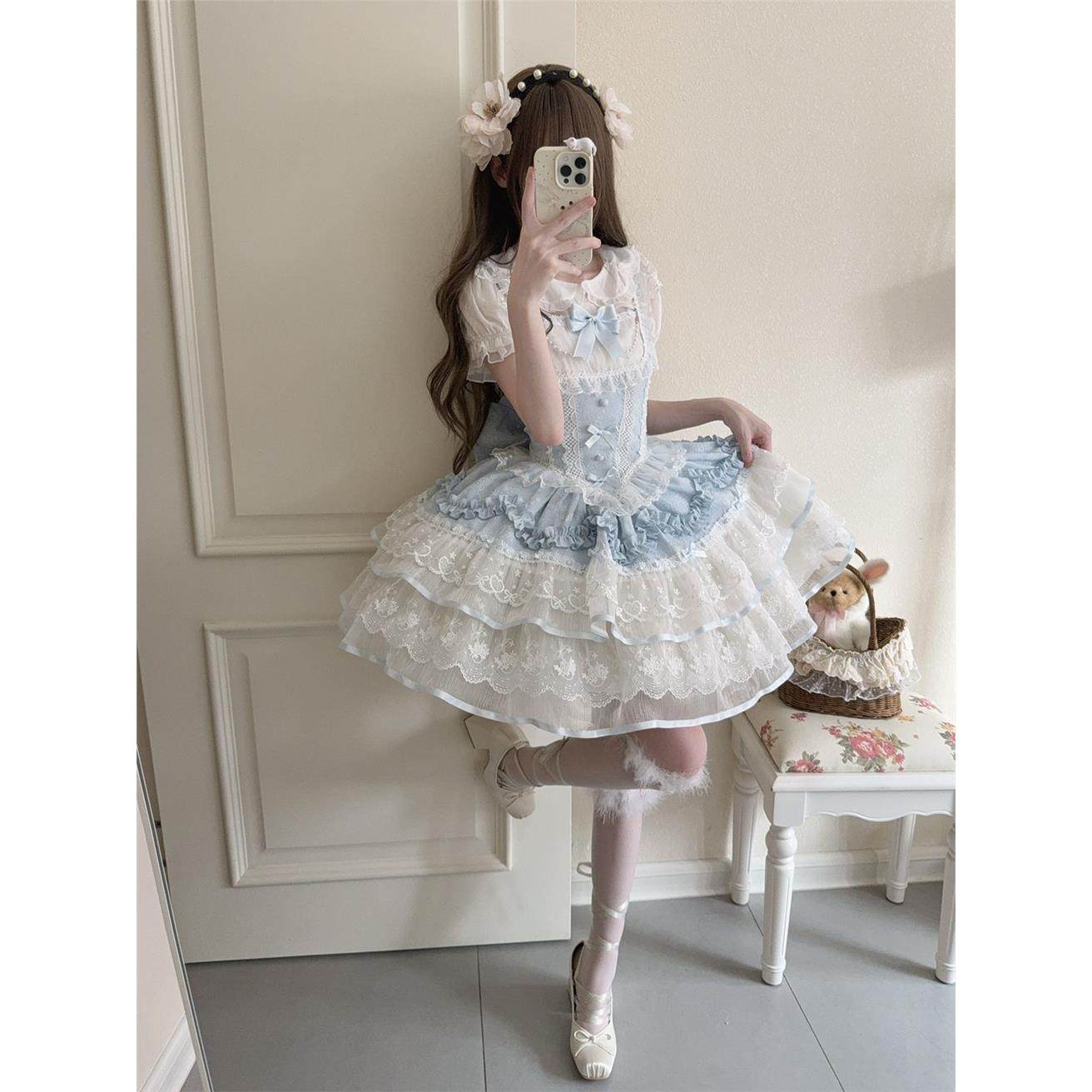 韩菇凉~原创设计Lolita洋装芭蕾风jsk吊带连衣裙夏季,模玩/动漫/周边/娃圈三坑/桌游,lolita洛丽塔/软妹装/洋装,淘宝优惠券,粉丝福利购,淘宝优惠卷
