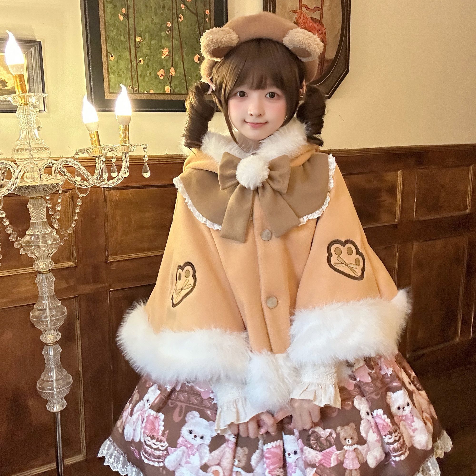 猫吃鱼原创【奶茶熊】洛丽塔短裙