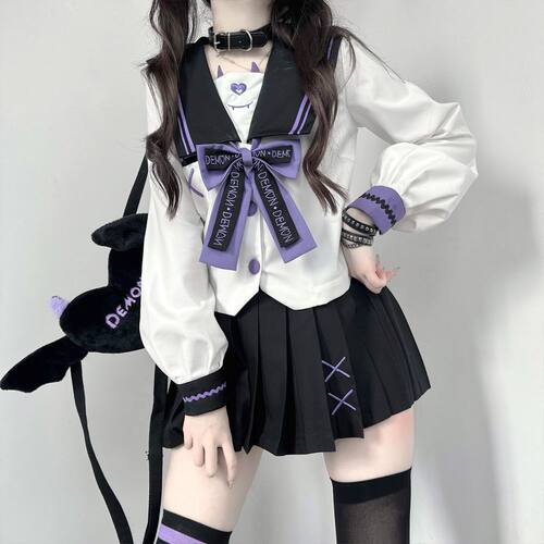 原创正版小恶魔jk制服水手服套装