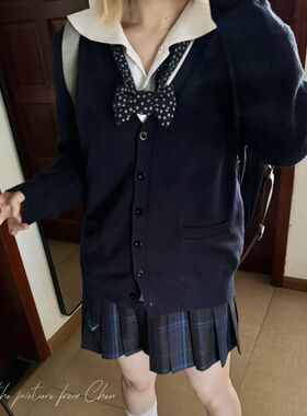 初田町【墨语蝶】jk制服原创正版格裙紫色校供感蝴蝶刺绣半身裙