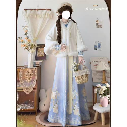 梨花絮原创汉服【云瑶】冬款套装