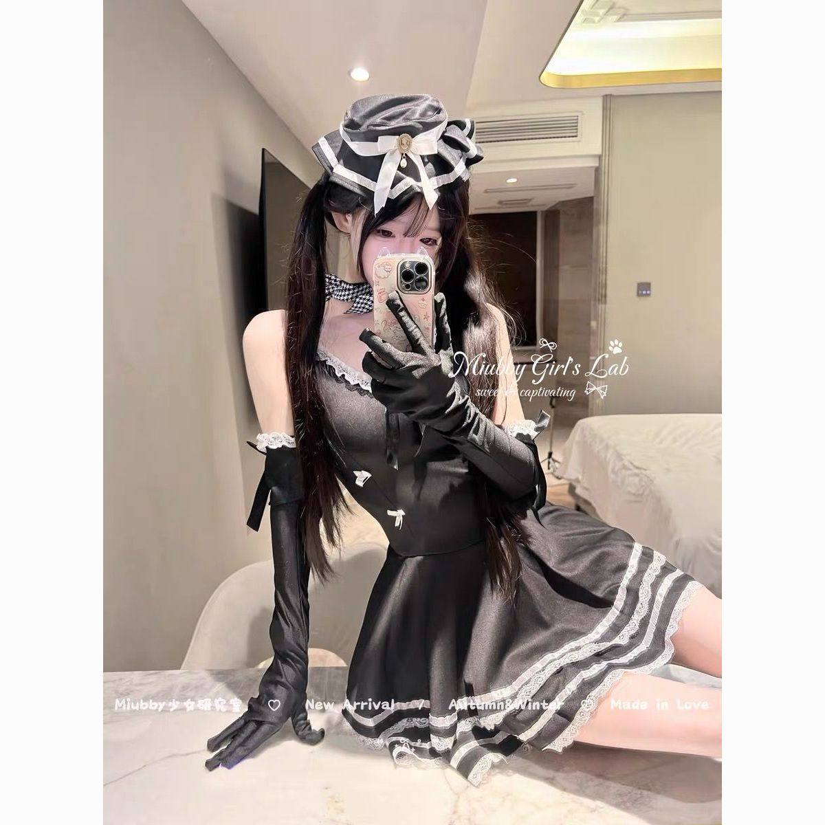 Miub「夜蔷薇」暗黑蕾丝性感复古哥特风洛丽塔万圣节cos制服裙,模玩/动漫/周边/娃圈三坑/桌游,lolita洛丽塔/软妹装/洋装,淘宝优惠券,粉丝福利购,淘宝优惠卷