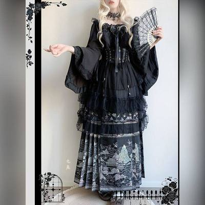 汉衿记原创哥特风汉洋折