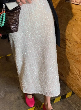 NOVA-26年早春亮片百搭半身裙80B1563