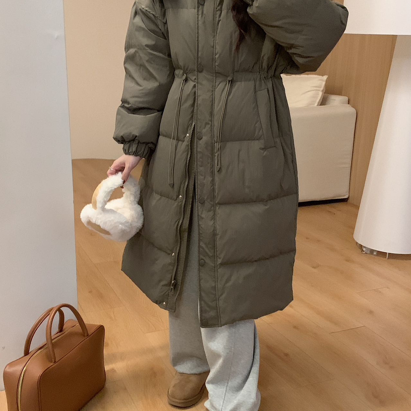 sun11 shop羽绒-冬上新连帽宽松长款时尚保暖羽绒服外套811