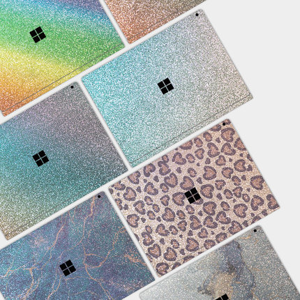 满天星闪钻女生笔记本贴膜适用微软Surface GO2 pro8 LAPTOP GO  Book2 13.5寸Pro3/4/5/6/7代电脑外壳贴纸